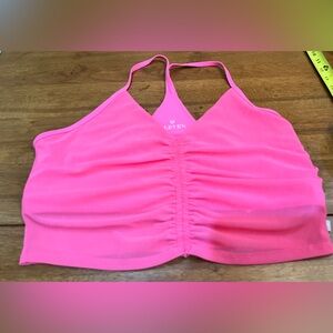 EleVen by Venus Williams Pink Ruched Workout Top